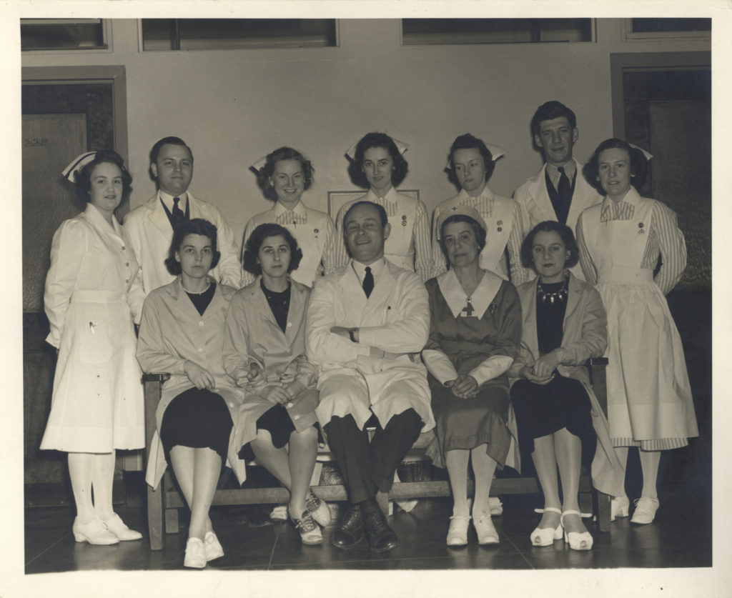 Dr. Charles Drew with staff at the first blood bank